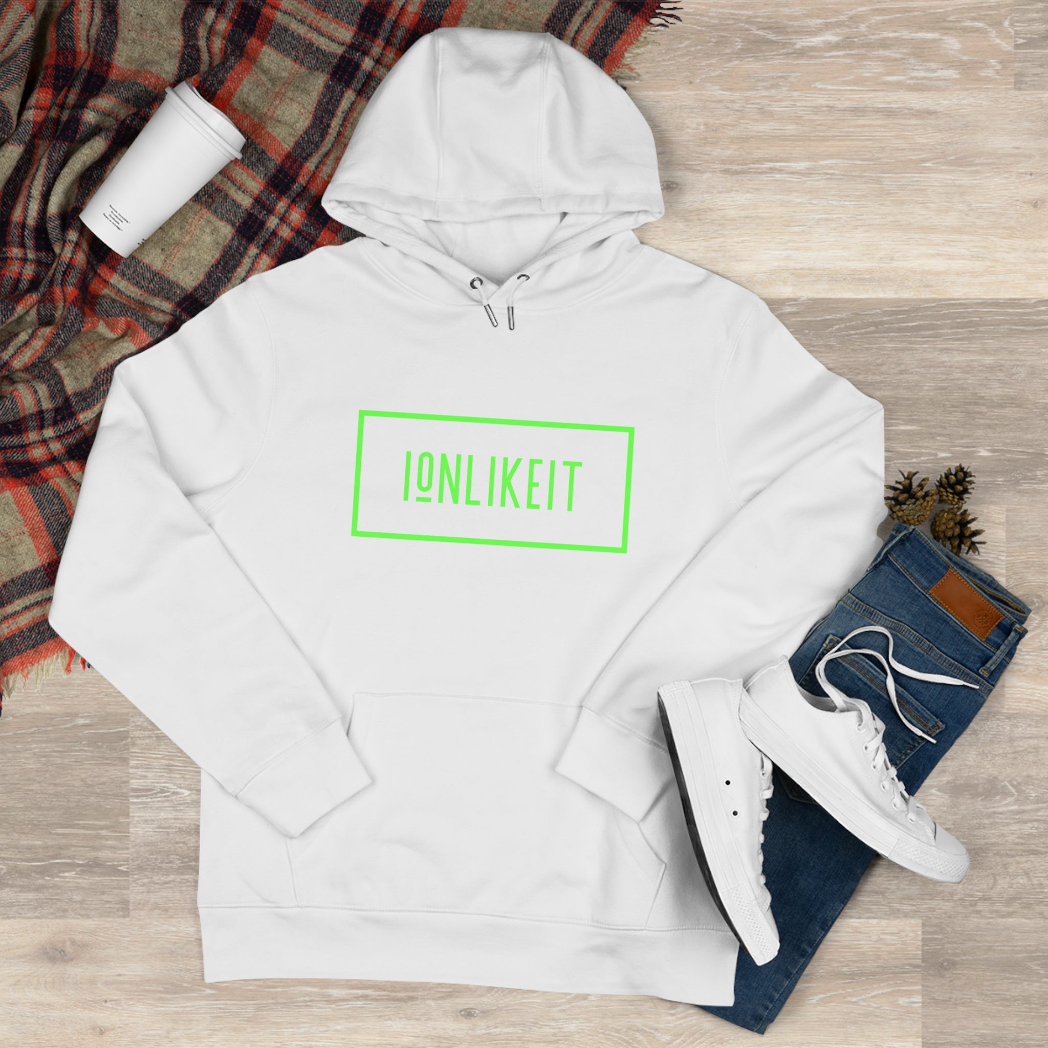 King Hooded Ionlikeit Logo Sweatshirt (NEON)