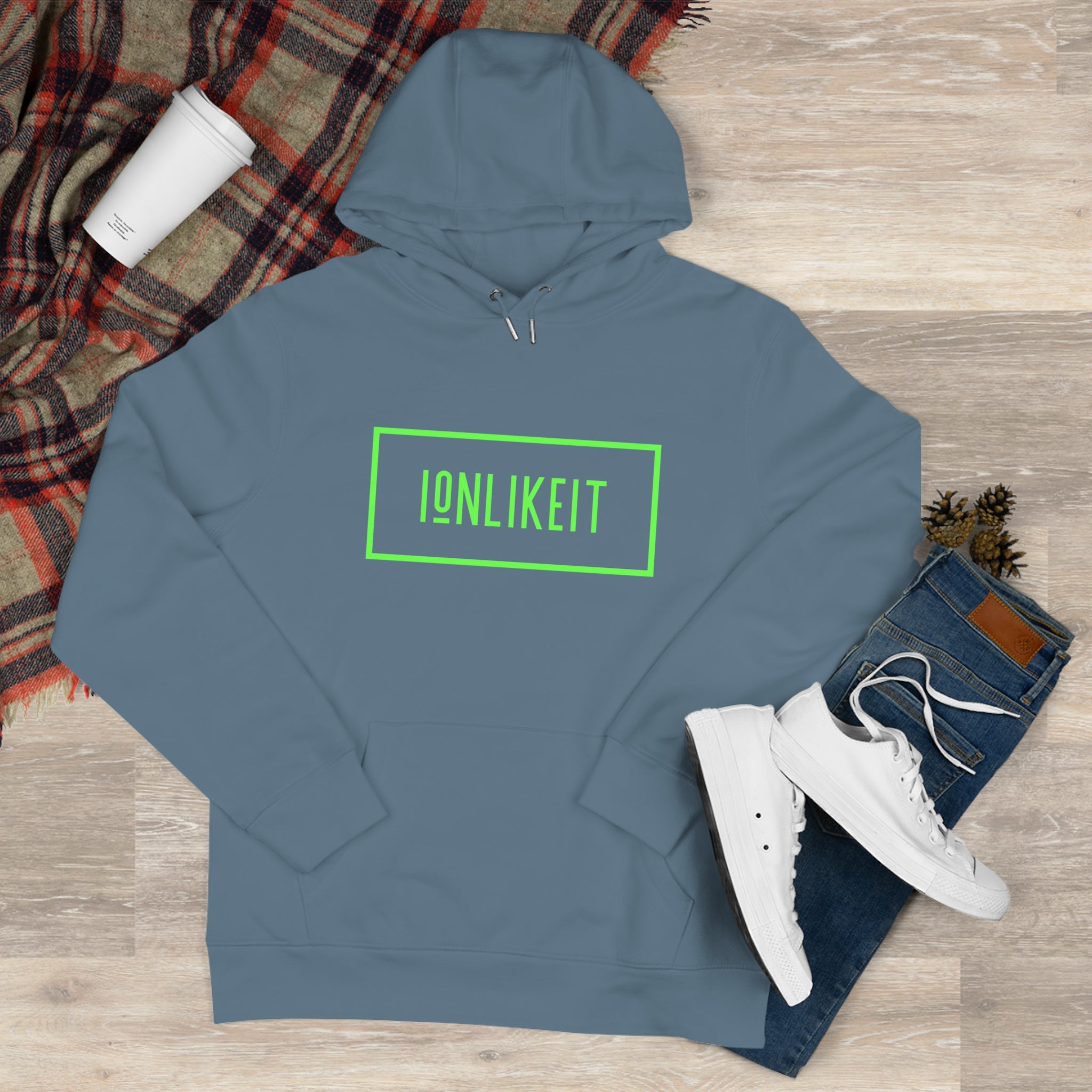 King Hooded Ionlikeit Logo Sweatshirt (NEON)