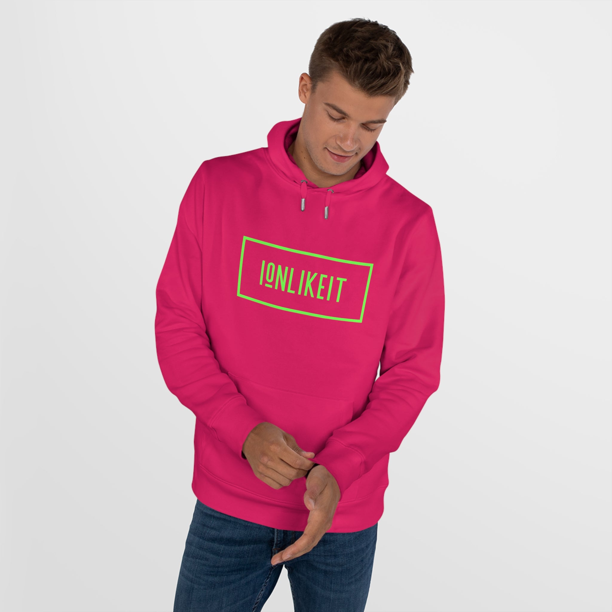 King Hooded Ionlikeit Logo Sweatshirt (NEON)