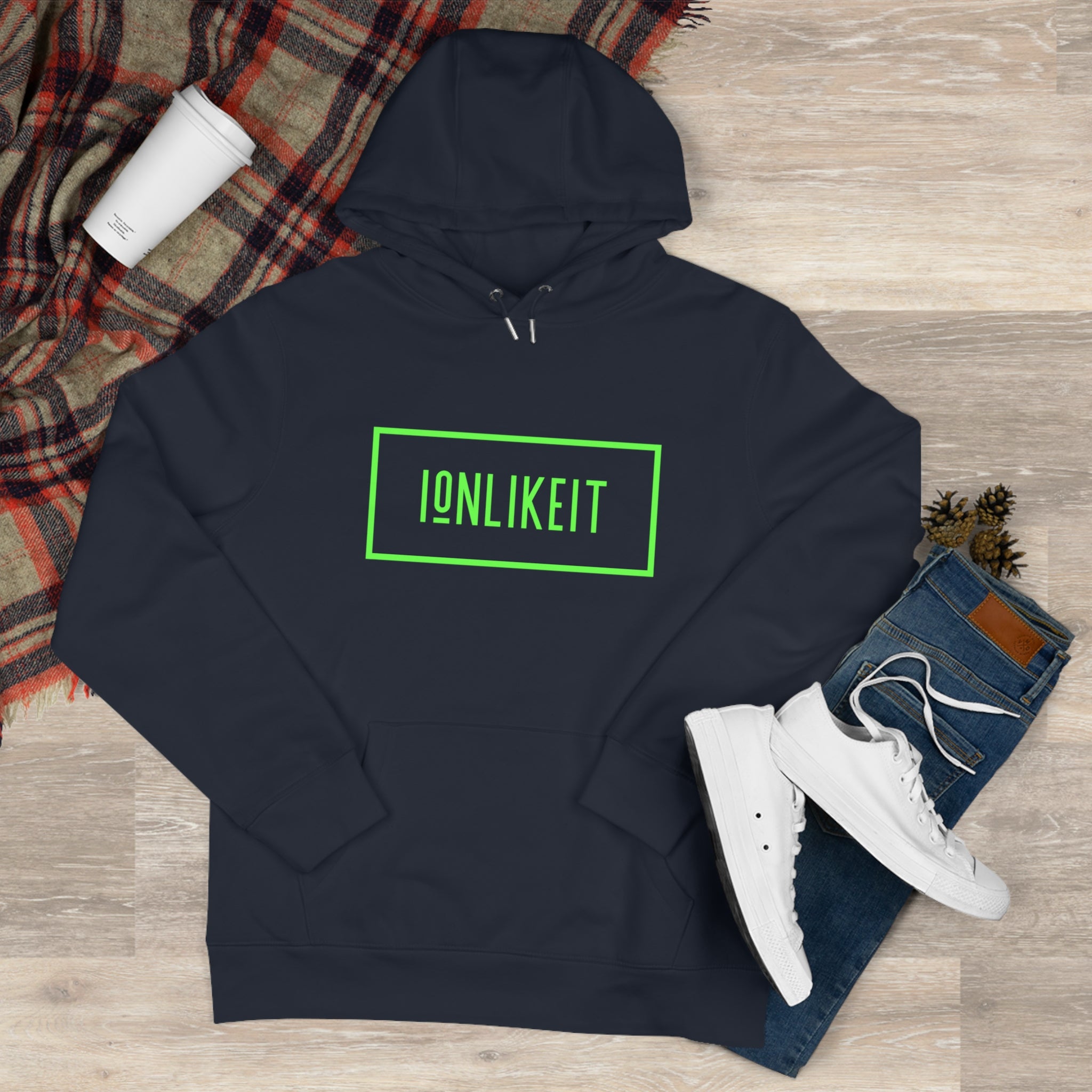King Hooded Ionlikeit Logo Sweatshirt (NEON)
